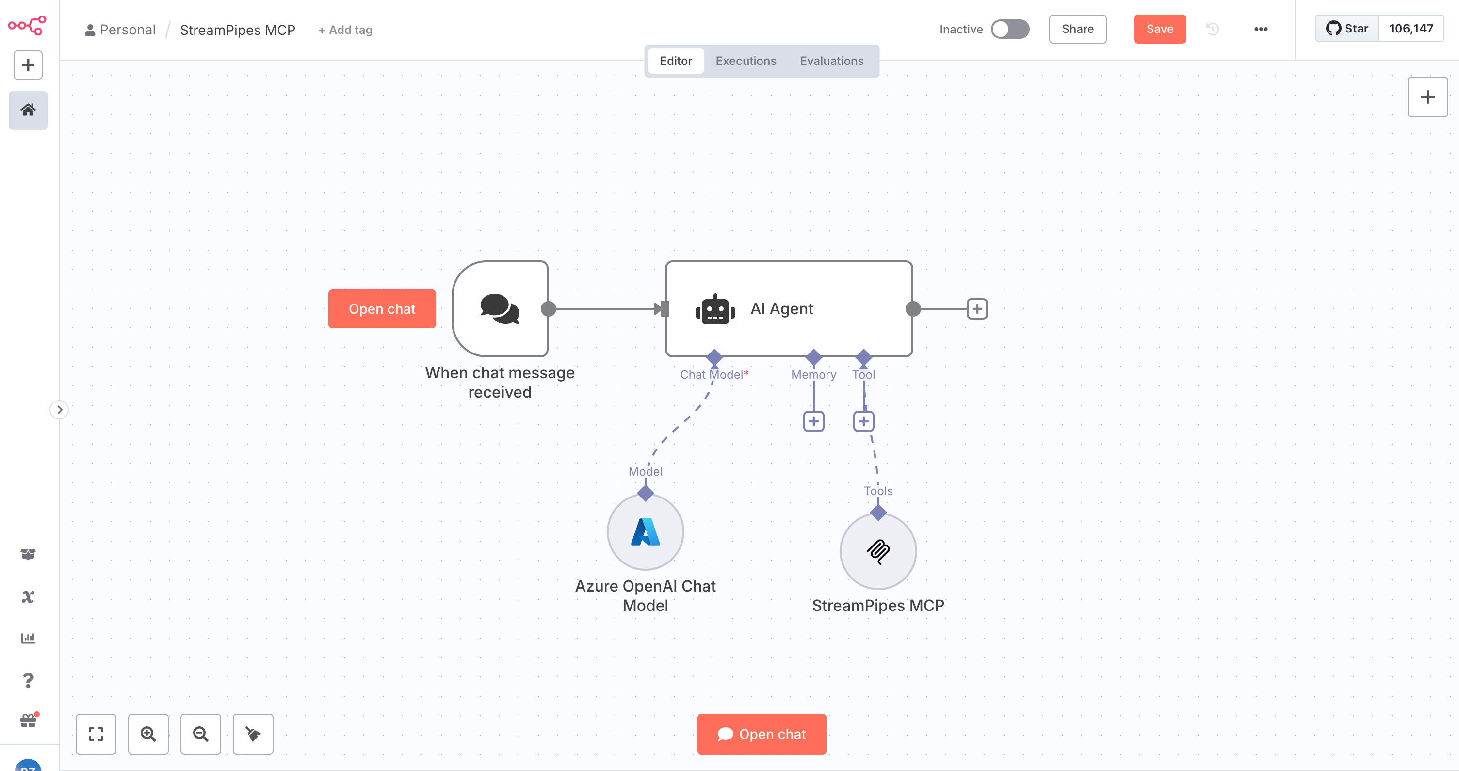 Using the StreamPipes MCP server in n8n
