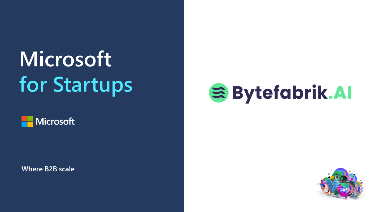 Bytefabrik ist Teil des Microsoft for Startup-Programms