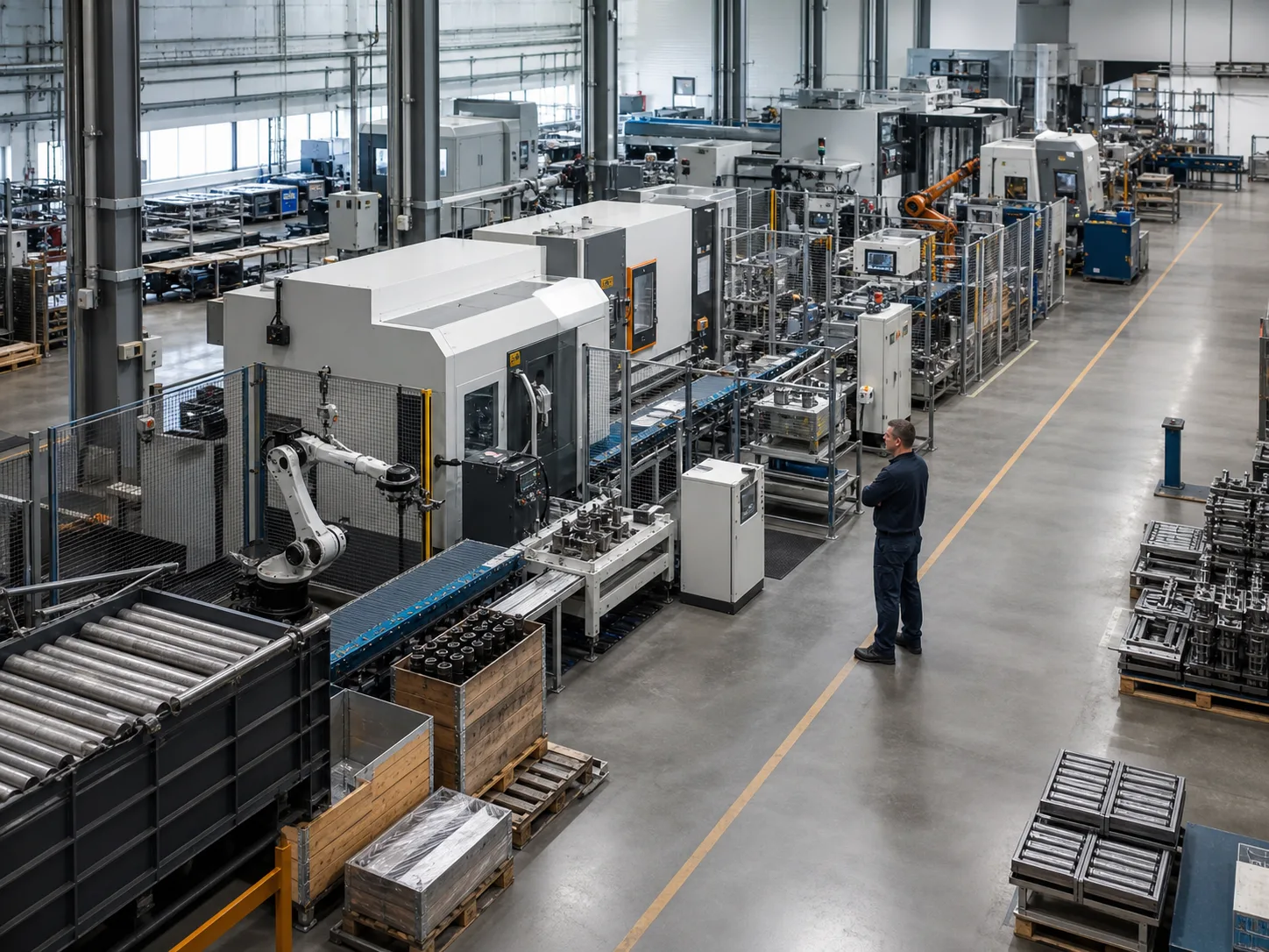 Überblick über eine vernetzte Produktionslinie